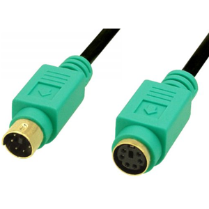 Ps/2 Kabel Til Mus - Sort/grøn - 2 M