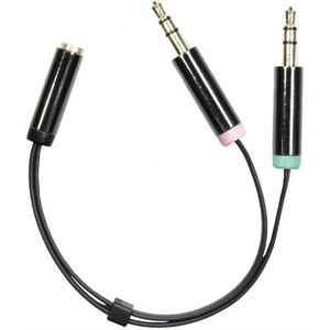 High Quality Minijack Headset Adapter - Sort