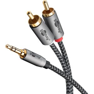 Goobay Plus Minijack Til Phono Kabel - Grå - 2 M