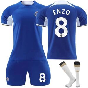 2023-24 Chelsea Home No. 7 Sterling Nr. 8 Enzo Fodboldtrøje Sportstøj M