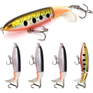 Kunstagn Fishing Bait Wobbler Sæt 5stk Blyant Popper Swimb