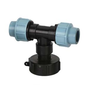 IBC Tank Vandrør Connector Have Lawn Slange Adapter Home Tap Fitting Tool 32mm,Tee Adapter