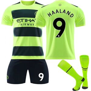 Haaland #9 trøje Manchester City 22/23 ny sæson fodboldtrøje - Kids 24(130-140CM)