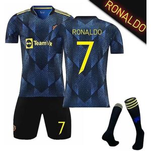 United Champions League Version Two Ude Cristiano Ronaldo Trøje nr. 10 Rashford Dark Blue_1 Kid24(130-140cm)