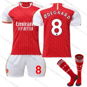 Arsenal F.C. 23- Hjemmetrøje ODEGAARD No. 8 Fodboldtrøjesæt yz 24