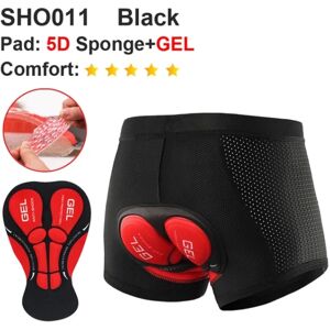 Åndbare cykelshorts Cykelundertøj Gel Pad - Black 2XL