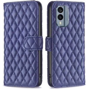 Generic Rhombus mat Nokia X30 flip etui - Blå Blue