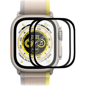 Generic 2Pcs HAT-PRINCE Apple Watch Ultra skærmbeskytter i hærdet glas Transparent