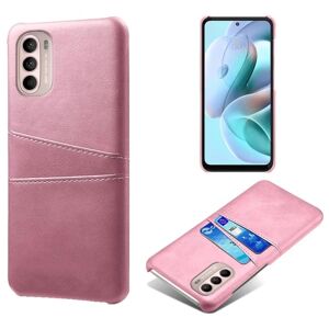 Generic Dual Card Etui Motorola Moto G41 / G31 - Rødguld Pink