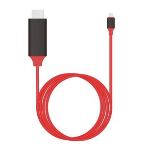 Generic Universel USB C til HDMI USB 3.1 Type C hanstik to HDMI hanstik Red