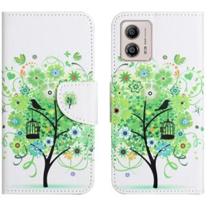 Generic Wonderland Motorola Moto G23 / G13 / G53 Flip Etui - Grønt Træ Green