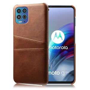 Generic Dual Card Etui Motorola Moto G100 / Edge S - Brun Brown