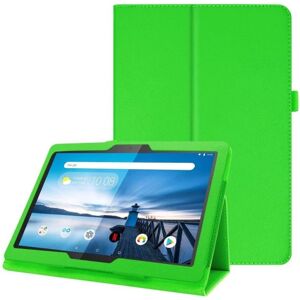 Generic Lenovo Tab M10 lædercover med litchi tekstur - grøn Green