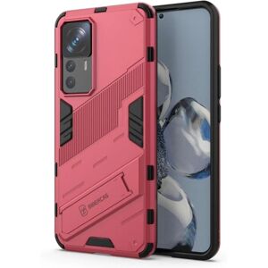 Generic Stødsikker Hybrid Cover med A Moderne Touch til Xiaomi 12T Pro - Pink