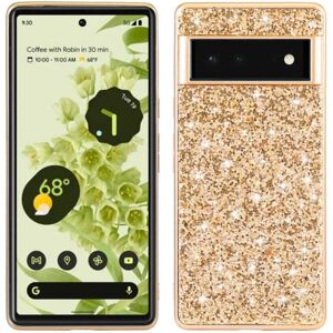 Generic Glitter Google Pixel 6 Etui - Guld Gold