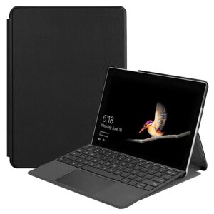 Generic Microsoft Surface Go 10 beskyttelsesetui i kunstlæder med stativ Black