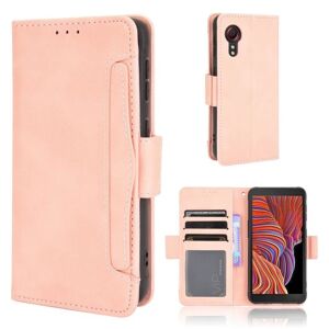 Generic Modern-styled Læder Pung Etui til Samsung Galaxy Xcover 5 - Lyse Pink