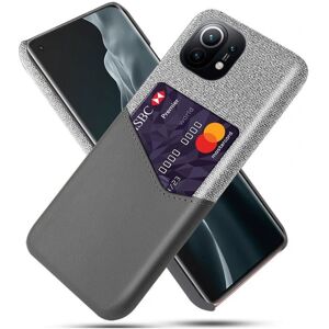 Generic Bofink Xiaomi Mi 11 Card Cover - Grå Silver grey