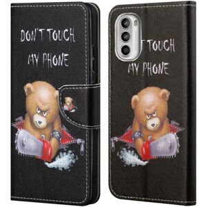 Generic Wonderland Motorola Moto G52 flip etui - Bjørn Black