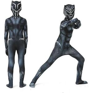 Børn dreng Black Panther kostume Superhelte Cosplay Festkjole Z 125-135cm