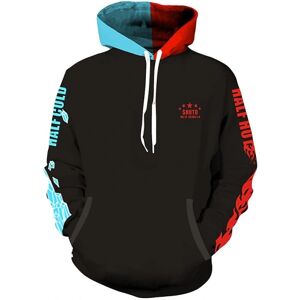 My Hero Academia Todoroki Shoto Cosplay Kostume Hættetrøjer Pullover Frakke V Black without zipper XL