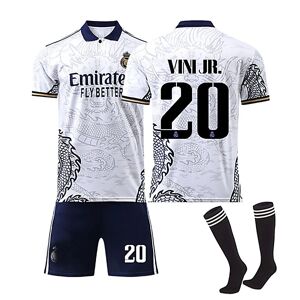 Real Madrid 22-23 Dragon Style Jersey VINI JR. nr. 20 Fodboldtrøjesæt W S