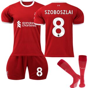 2023-2024 Liverpool Home Børnefodboldtrøjesæt nr. 8 Szoboszlai y adult M