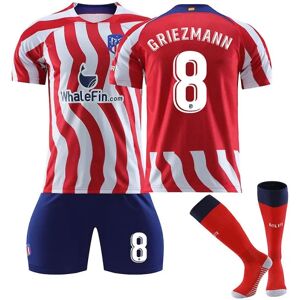 22-23 Atletico Madrid Home og Antoine Griezmann fodboldtrøje W S