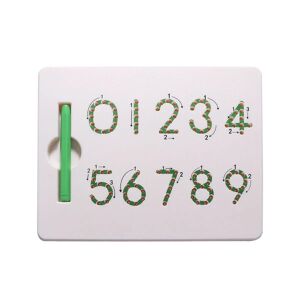 Sletbar Tablet Børn Sletbar Magnetic Board Number Learning Board Number Practice Board Digital Mag Green 22*17.5cm