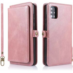 Floveme Samsung Galaxy A71 - Gennemtænkt Pung-etui med dobbelt funktion Roséguld