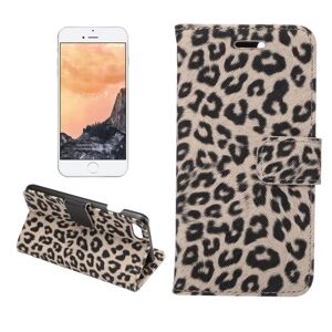 MTK iPhone 7 / iPhone 8 / SE Pung etui / Etui Leopard Grå - S Black