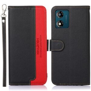 MTK KHAZNEH Telefoncover til Motorola Moto E13 4G - Sort/Rød Black