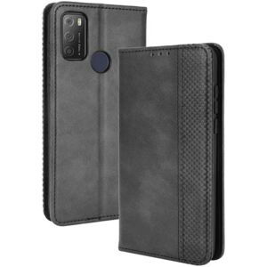 MTK Vintage tegnebogsetui til Alcatel 3L (2021) /1S (2021 Black