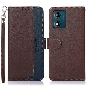 MTK KHAZNEH telefoncover til Motorola Moto E13 4G - brun/blå Brown