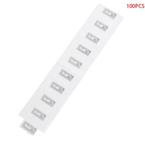 Jettbuying 100 Stk NFC Chip Ntag213 Sticker Wet Inlay 2*1cm 13,56MHz RFID N White 100PCS