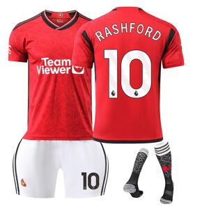 24 Manchester United Red Devils hjemmefodbolddragt nr. 10 Rashford 21 Anthony 25 Sancho B Fee trøje nr. 10 RASHFORD Komfortabel NO.10 RASHFORD 22
