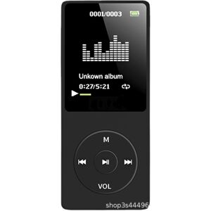 unbranded 16 GB Mp3 klassisk ultra-lang batterilevetid op til 70 timers musikafspilning med 1,8 tommer skærm, lille sports-MP3-afspiller til børn/voksen (hukommelseskortplads