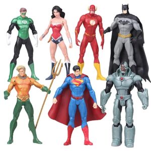 unbranded 7st DC Superhjälte Hulk Iron Man Superman Wonder Woman Figur