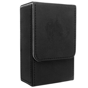 Tarot Opbevaringsboks med Sun Moon Design Stor størrelse Pu Læder Tarot Card Box til Universal Standard størrelse Tarot Cards Black