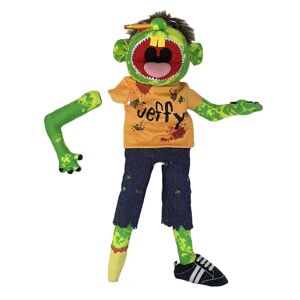 Jeffy Blødt plys-hånddukke Jeffy Puppet Plys-legetøjsspil-serie Hånddukker Plyshat-spillegetøj, tegneseriedukke Plysdukke Sjov og sød forælder C Zombie