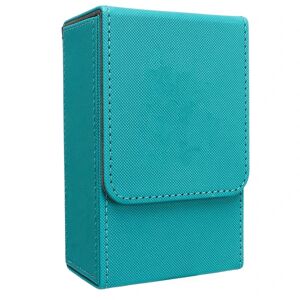 Tarot Opbevaringsboks med Sun Moon Design Stor størrelse Pu Læder Tarot Card Box til Universal Standard størrelse Tarot Cards Blue Green