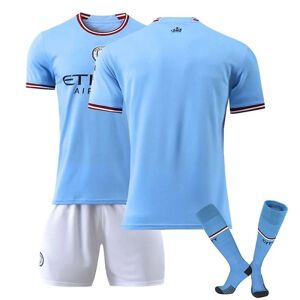 Manchester City-trøje 22-23 Fodboldtrøje Mci-trøje Unnumbered XS