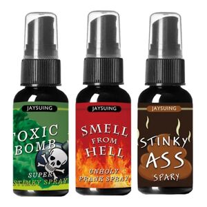 3x Tricky Liquid Fart, 30 Ml Funny Tricky Fart Spray, Ass Prut Spray Ekstremt dårlig Stinky Tricky Legetøj, Sikker og bærbar røv prut-spray, Stinky Ass F