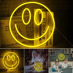 Smiley Face Neon-skilt til Dekor LED Natlys USB Kids Gift