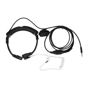 3,5 mm justerbar halsmikrofon øretelefon Mikrofon skjult akustisk rør ørestykke headset med finger P