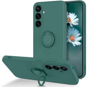 ExpressVaruhuset Samsung S24 stødsikkert cover med ringholder CamShield - Grøn