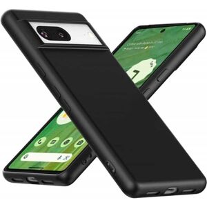 ExpressVaruhuset Google Pixel 7 Ultra tyndt blødt gummibelagt mat sort cover Black