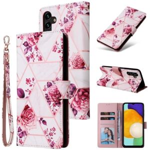 ExpressVaruhuset Samsung A14 5G/4G Trendy pung-etui Sparkle 4-FACK Pink