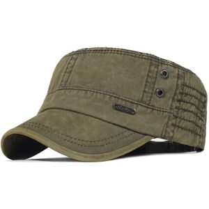 Militærkasket i bomuld til mænd Cadet Hat Trucker Dad Hat army green