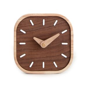 Sort valnød massivt træ lille bordur Nordisk stil ur, 13.